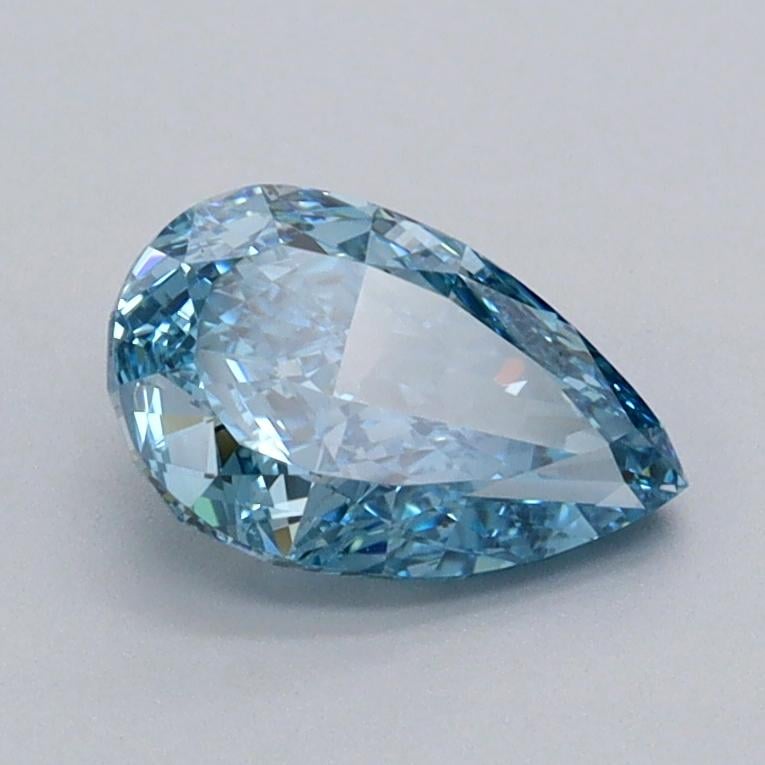 1.01 Ct. Fancy Vivid  Blue Pear Lab Grown Diamond