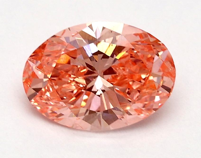 1.00 Ct. Fancy Vivid Pink Oval Lab Grown Diamond