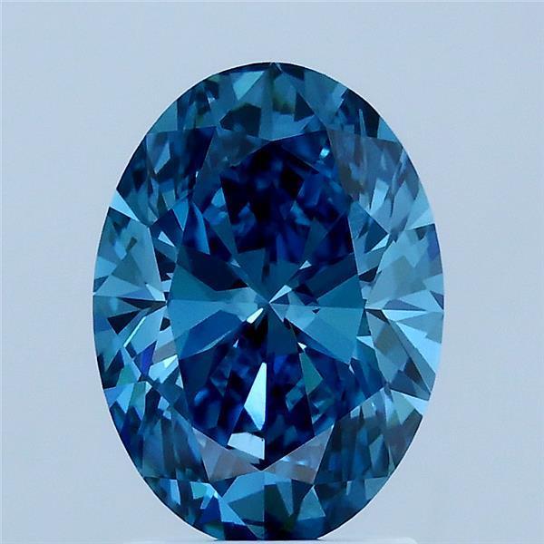 2.00 Ct. Fancy Blue Oval Lab Grown Diamond