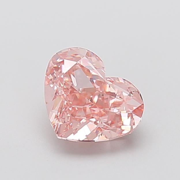 1.70 Ct. Fancy Vivid  Pink Heart Lab Grown Diamond