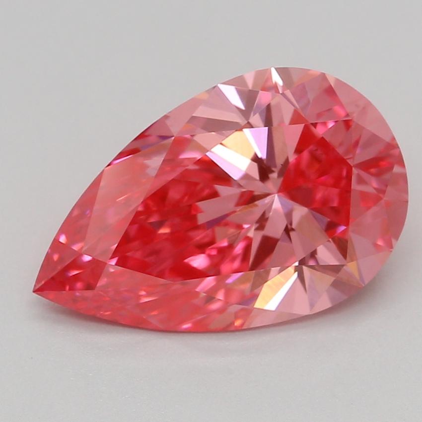 1.57 Ct. Fancy Vivid Pink Pear Lab Grown Diamond