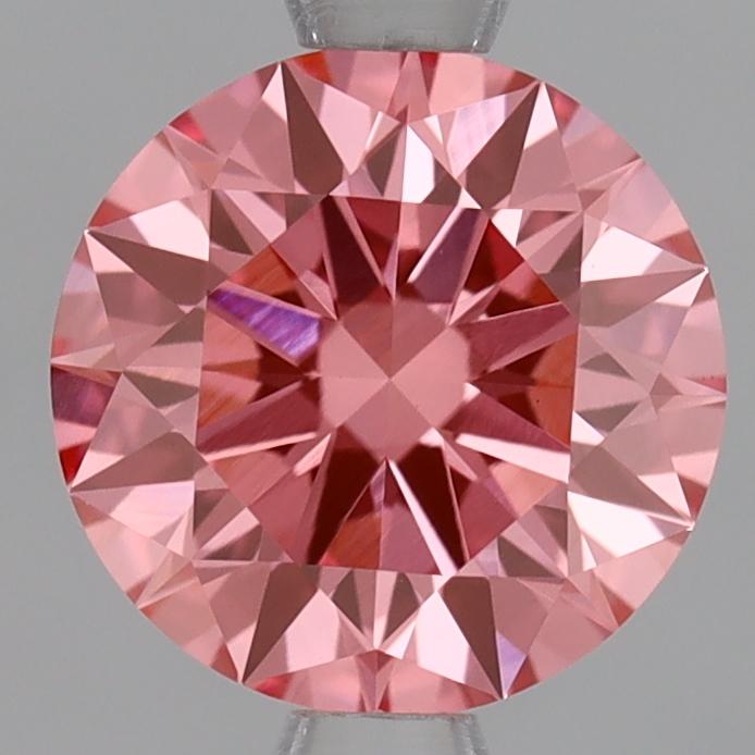 1.08 Ct. Fancy Vivid Pink Round Lab Grown Diamond