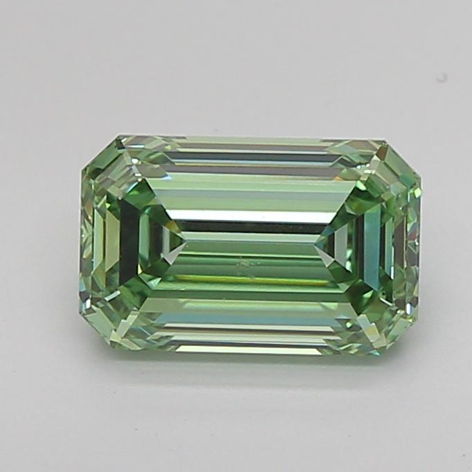 1.62 Ct. Fancy Vivid  Green Emerald Lab Grown Diamond