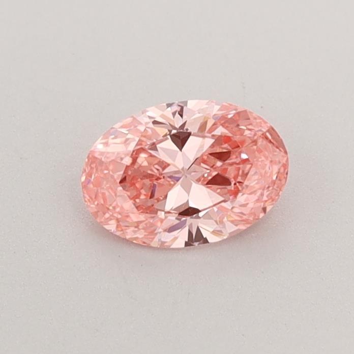 0.36 Ct. Fancy Vivid Pink Oval Lab Grown Diamond