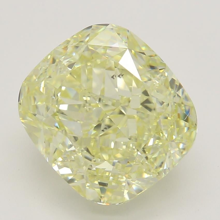 4.03 Ct. Fancy Yellow Cushion Diamond