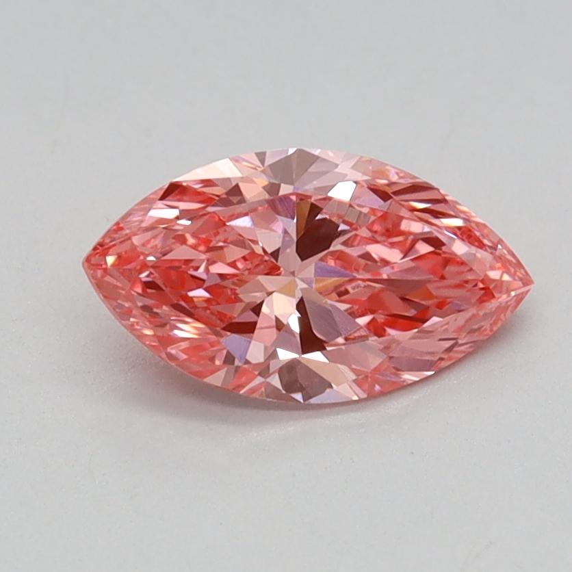 0.54 Ct. Fancy Vivid Pink Marquise Lab Grown Diamond