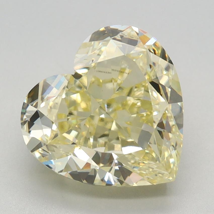 3.07 Ct. Fancy Intense  Yellow Heart Lab Grown Diamond