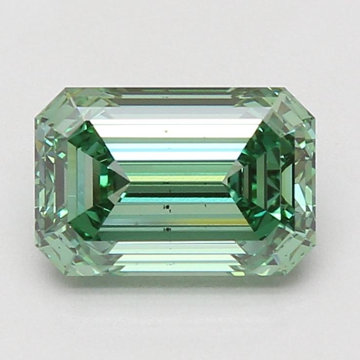 3.03 Ct. Fancy Vivid Green Emerald Lab Grown Diamond
