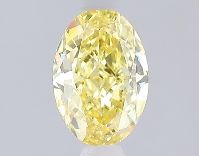 1.08 Ct. Fancy Intense  Yellow Oval Lab Grown Diamond