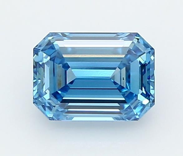 1.08 Ct. Fancy Vivid  Blue Emerald Lab Grown Diamond