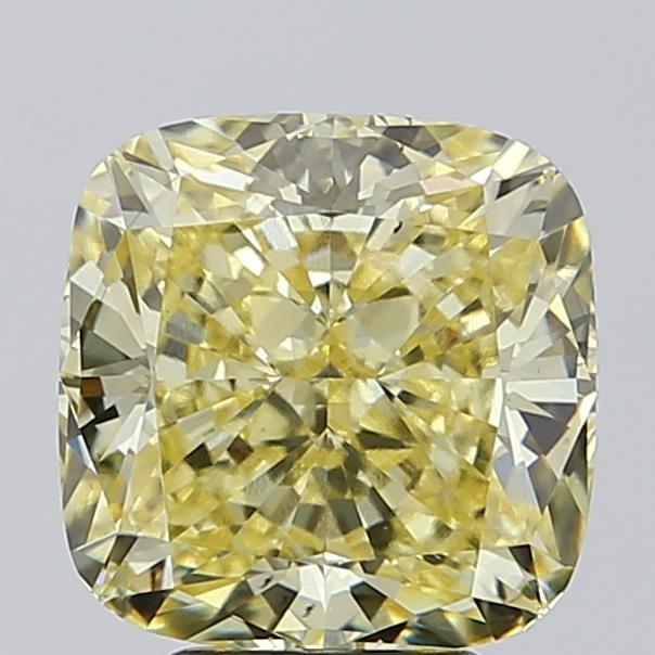 5.01 Ct. Fancy Yellow Cushion Lab Grown Diamond