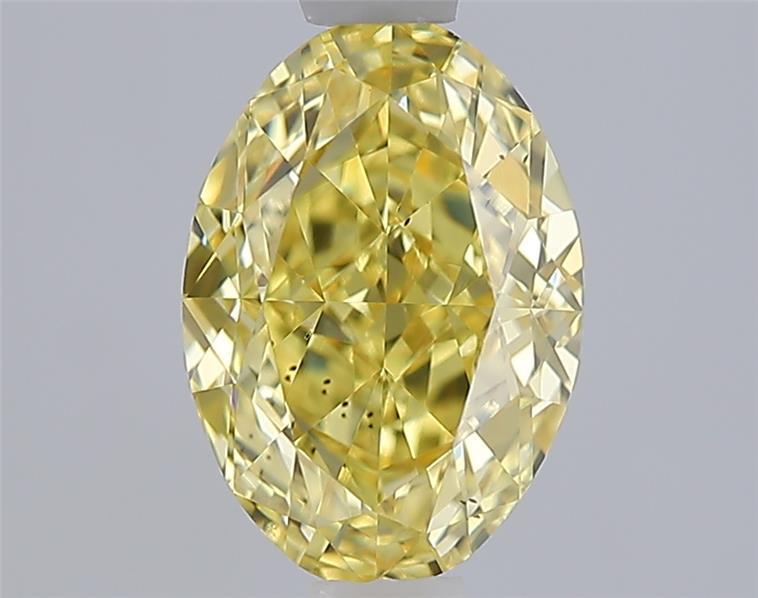 1.58 Ct. Fancy Intense  Yellow Oval Lab Grown Diamond