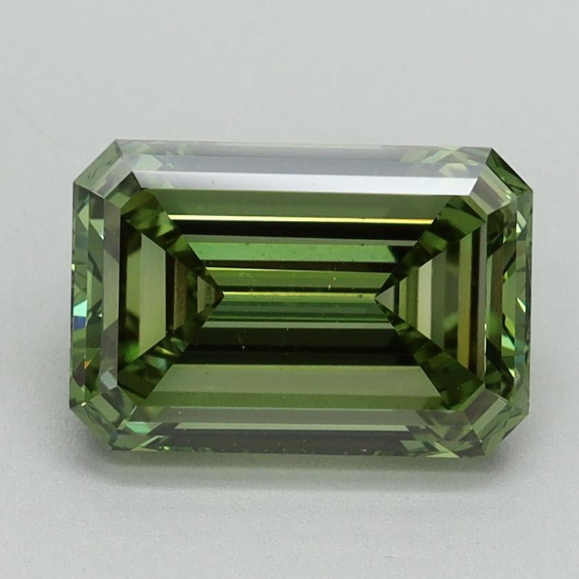 2.00 Ct. Fancy Vivid Green Emerald Lab Grown Diamond