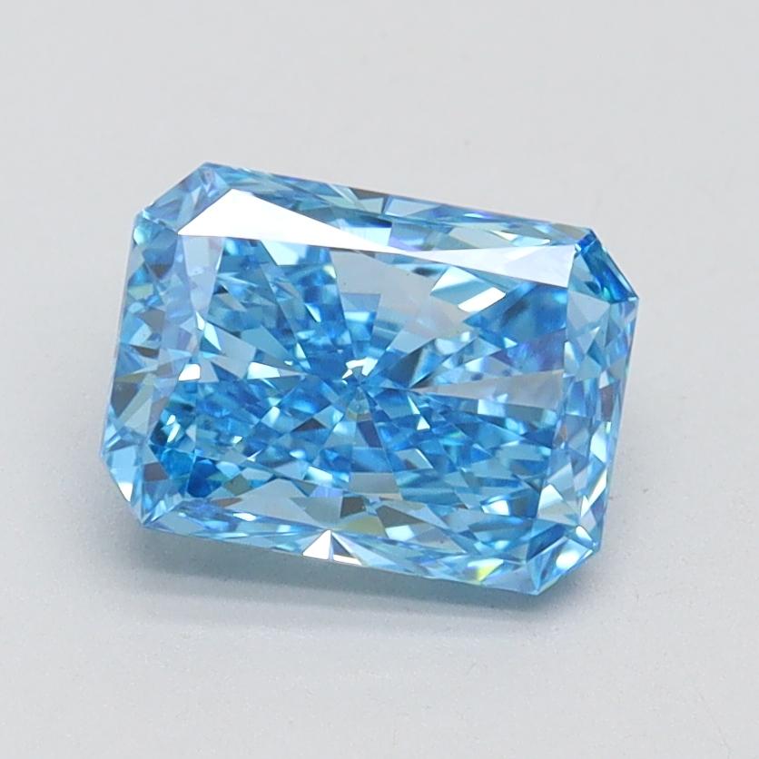 1.50 Ct. Fancy Vivid Blue Radiant Lab Grown Diamond