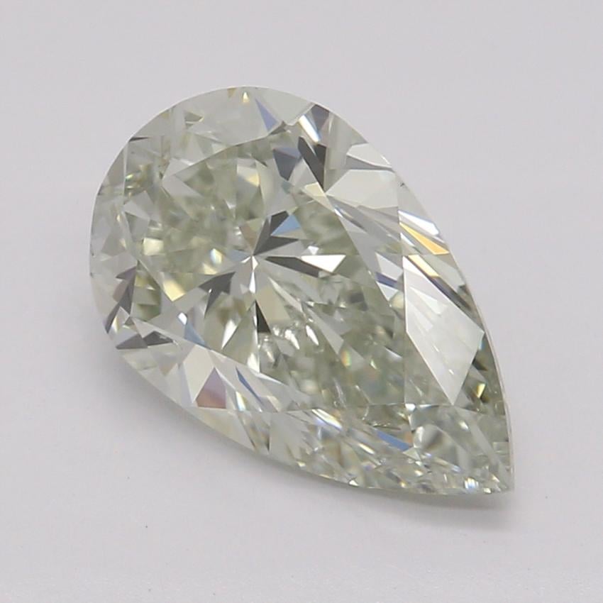 1.00 Ct. Fancy Light Grayish Greenish Yellow Pear Diamond