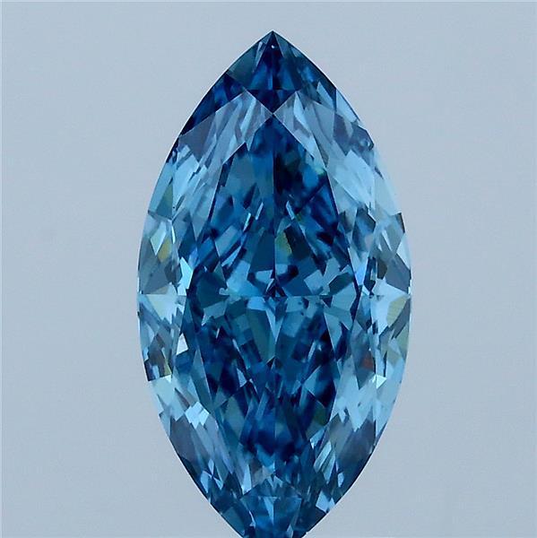 2.05 Ct. Fancy Vivid Blue Marquise Lab Grown Diamond