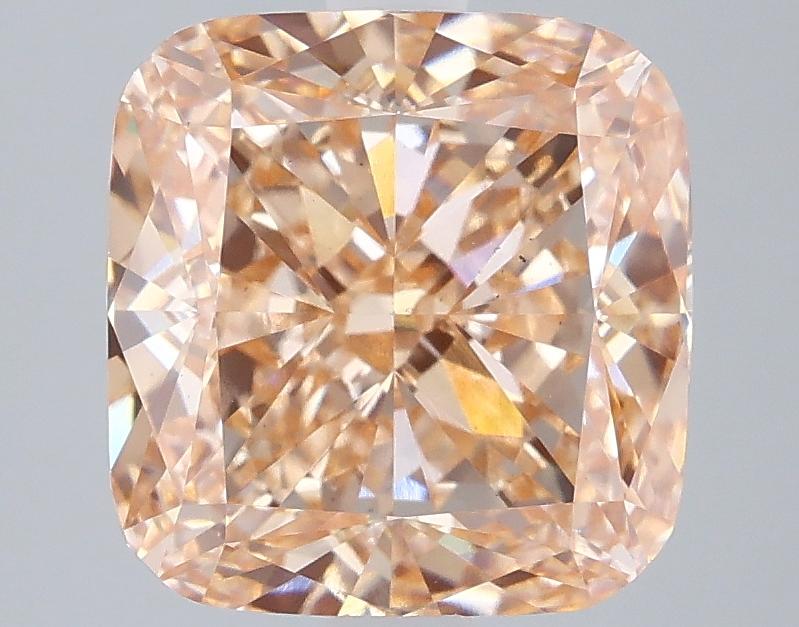 4.01 Ct. Fancy Intense Brownish Orange Cushion Lab Grown Diamond