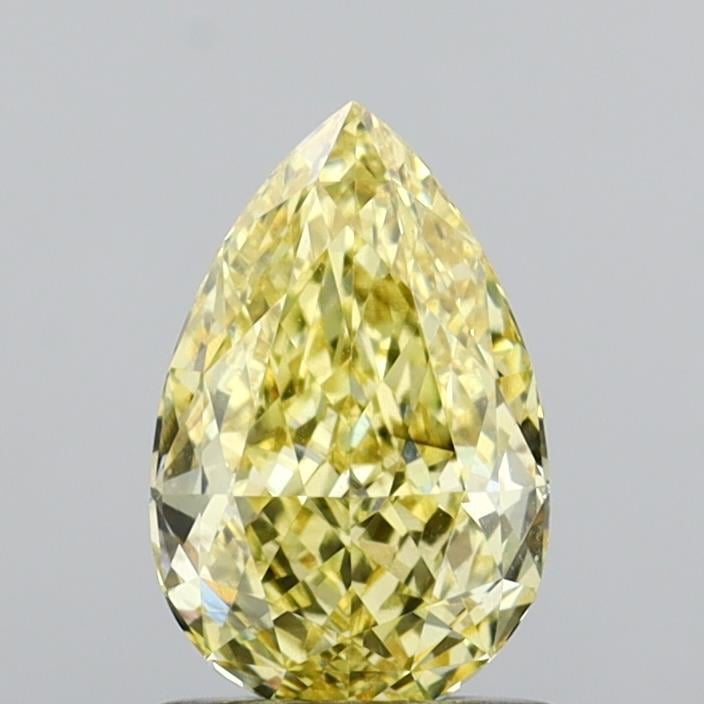 1.09 Ct. Fancy Intense Yellow Pear Lab Grown Diamond