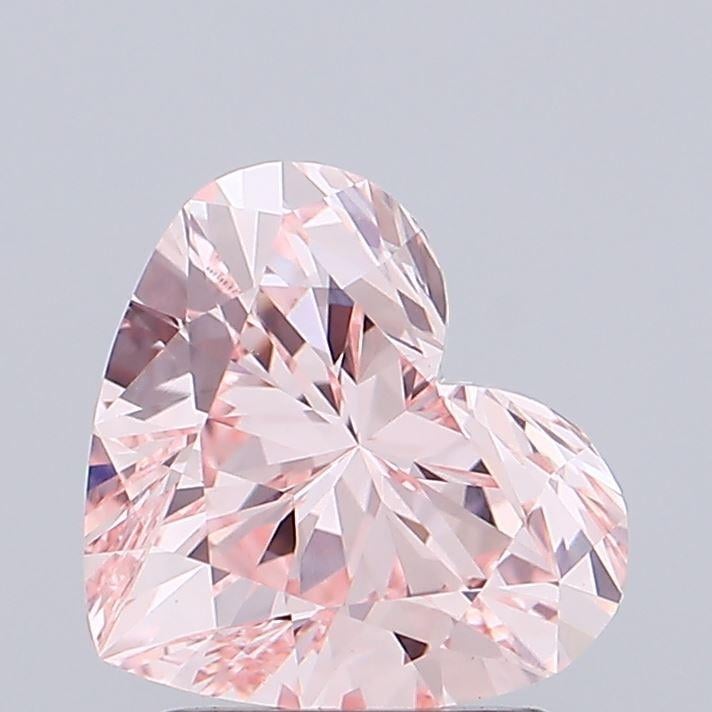 1.83 Ct. Fancy Intense Pink Heart Lab Grown Diamond