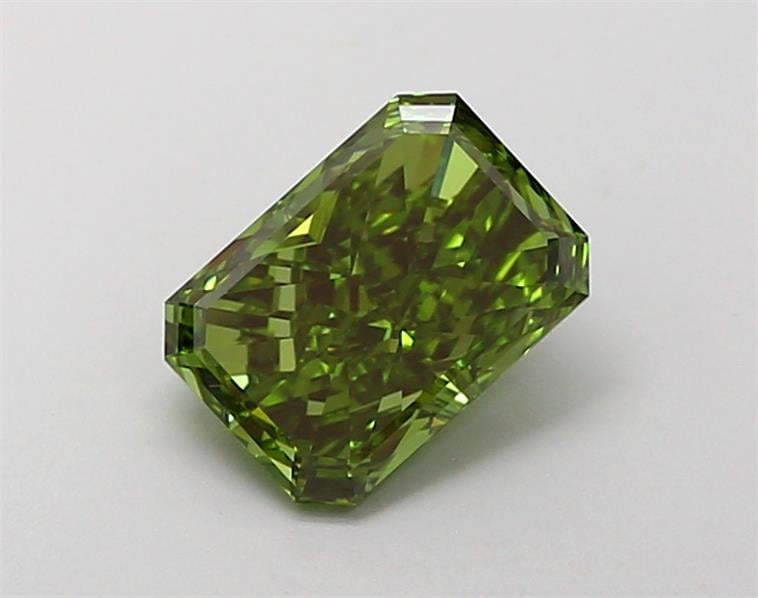 1.58 Ct. Fancy Vivid Green Radiant Lab Grown Diamond