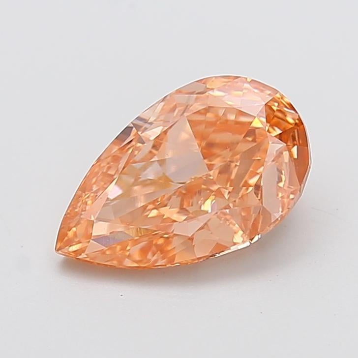 3.01 Ct. Fancy Intense Brownish Orange Pear Lab Grown Diamond