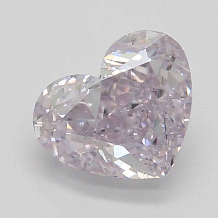 0.53 Ct. Fancy Light Purplish Pink Heart Diamond