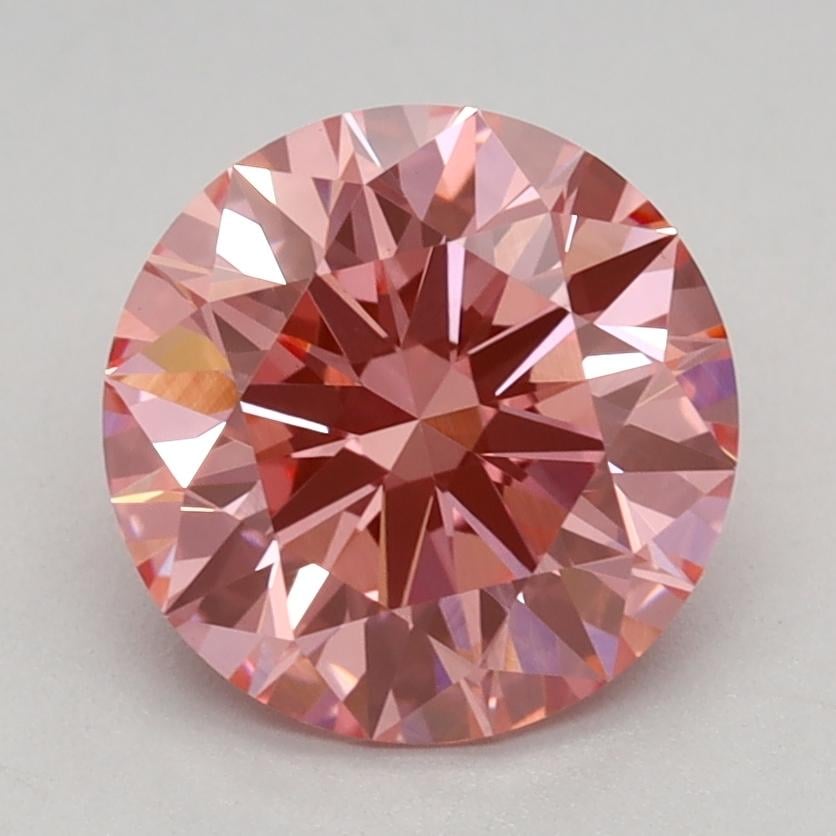 1.60 Ct. Fancy Vivid Pink Round Lab Grown Diamond