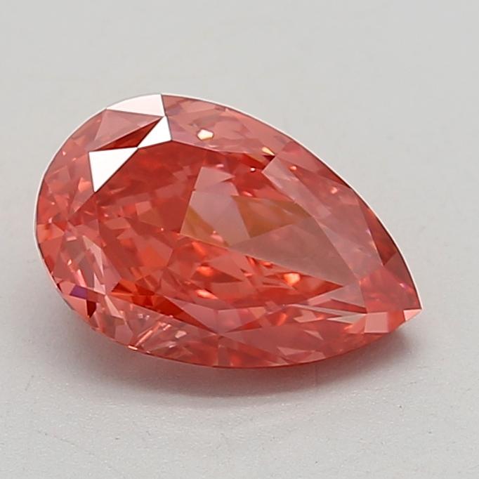 2.17 Ct. Fancy Vivid Pink Pear Lab Grown Diamond