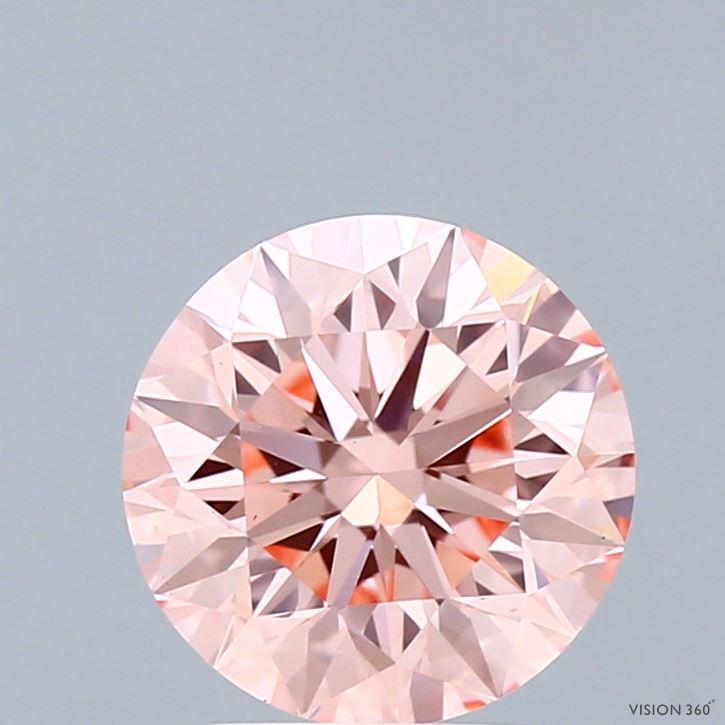 2.02 Ct. Fancy Vivid Pink Round Lab Grown Diamond