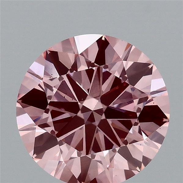 2.02 Ct. Fancy Vivid Pink Round Lab Grown Diamond