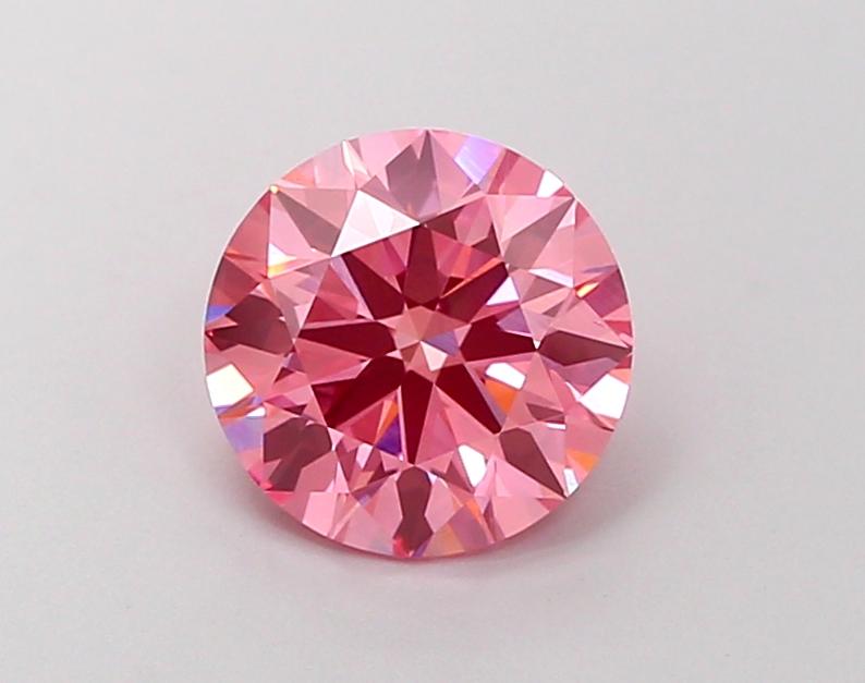 2.03 Ct. Fancy Vivid Pink Round Lab Grown Diamond