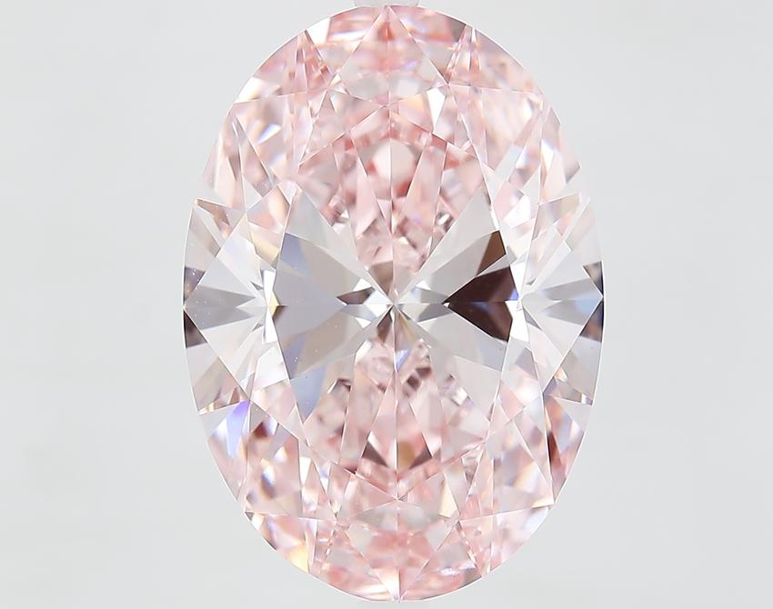 10.10 Ct. Fancy Intense Pink Oval Lab Grown Diamond