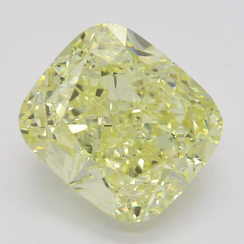4.01 Ct. Fancy Yellow Cushion Diamond