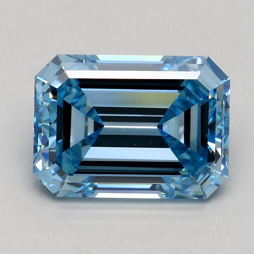 2.02 Ct. Fancy Intense Blue Emerald Lab Grown Diamond