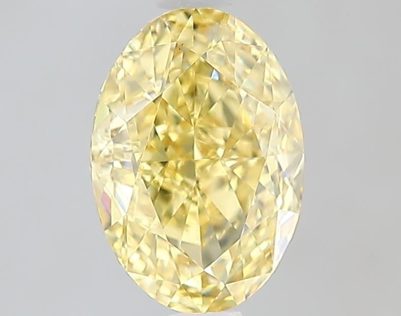 1.59 Ct. Fancy Intense  Yellow Oval Lab Grown Diamond