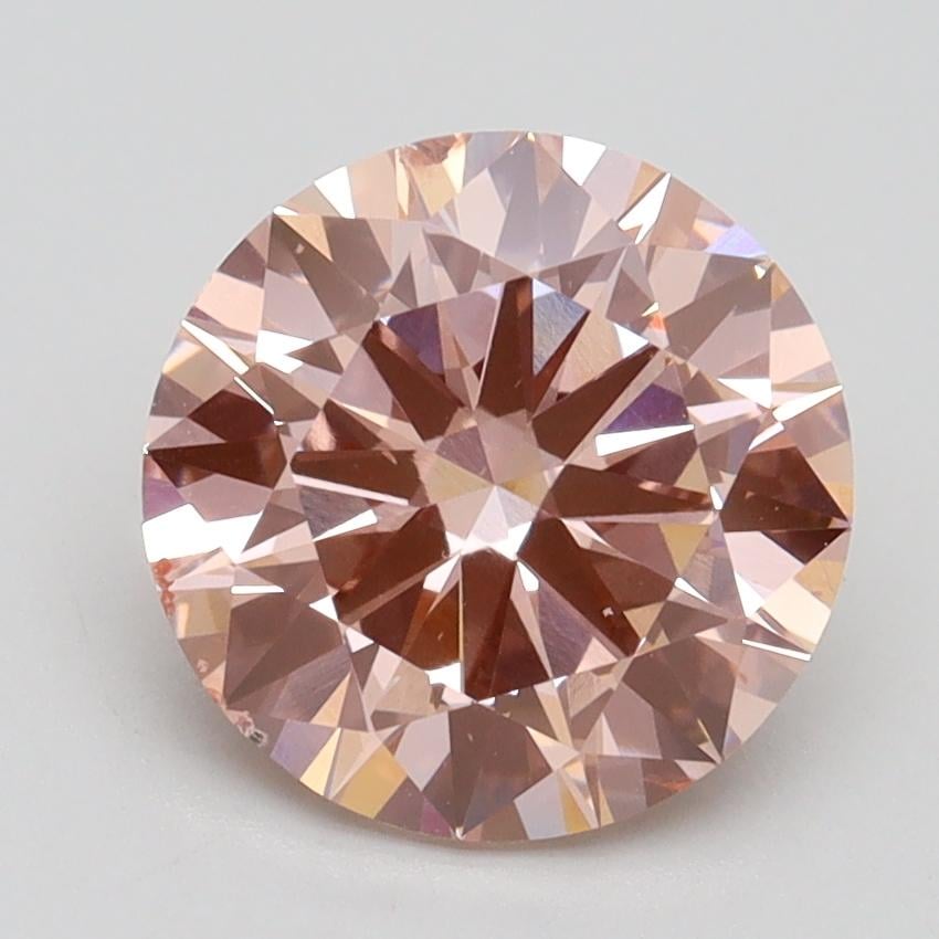 2.30 Ct. Fancy Intense Pink Round Lab Grown Diamond