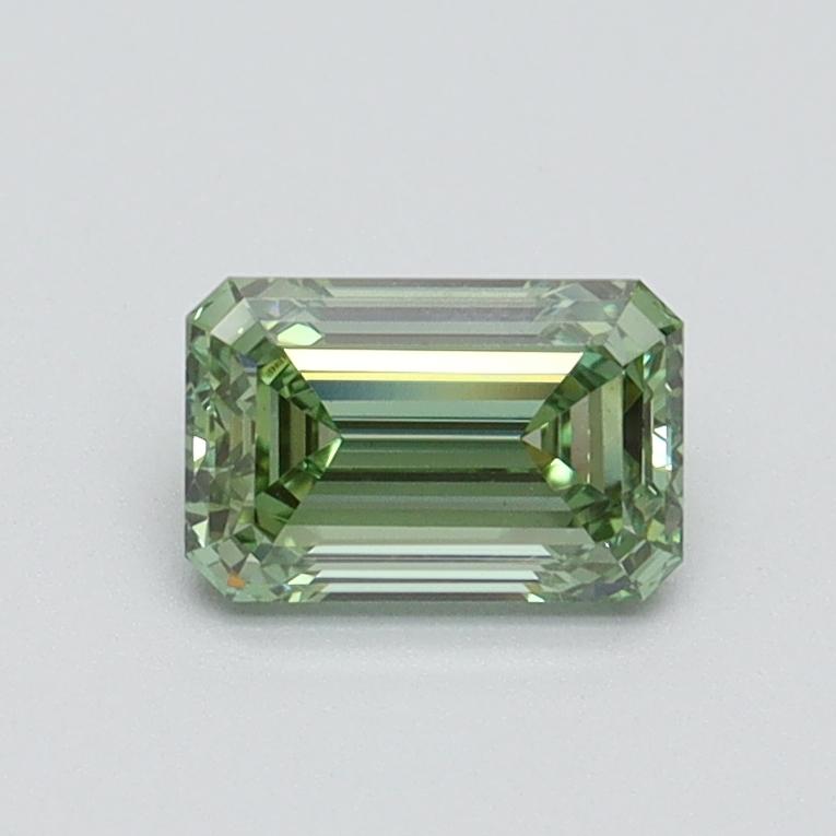 0.70 Ct. Fancy Intense Green Emerald Lab Grown Diamond