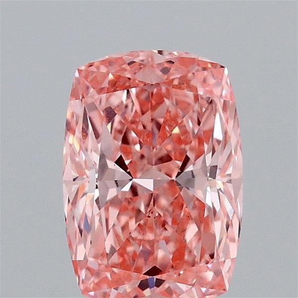 1.04 Ct. Fancy Vivid  Pink Cushion Lab Grown Diamond