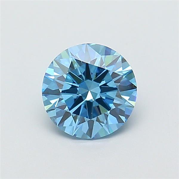1.09 Ct. Fancy Vivid  Blue Round Lab Grown Diamond