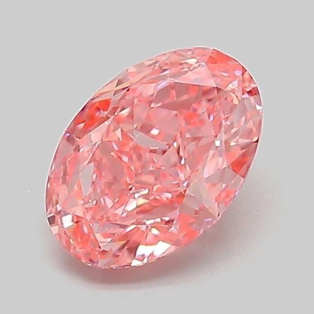 1.03 Ct. Fancy Vivid Pink Oval Lab Grown Diamond