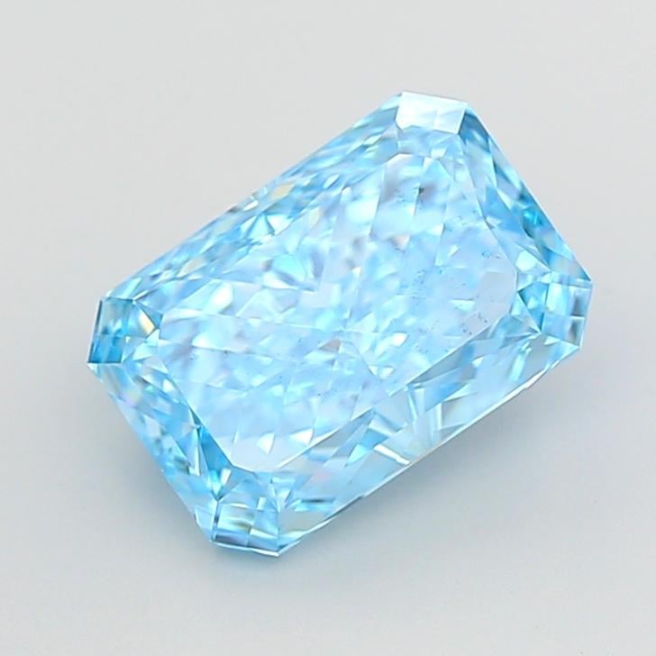 4.07 Ct. Fancy Vivid  Blue Radiant Lab Grown Diamond