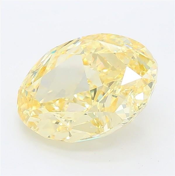 2.80 Ct. Fancy Intense Yellow Oval Lab Grown Diamond