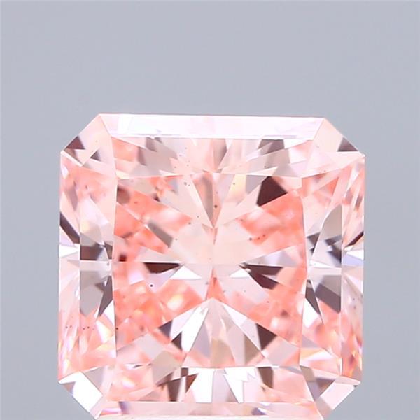3.11 Ct. Fancy Vivid Pink Radiant Lab Grown Diamond