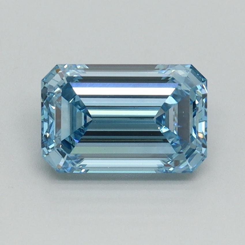 1.51 Ct. Fancy Intense Blue Emerald Lab Grown Diamond