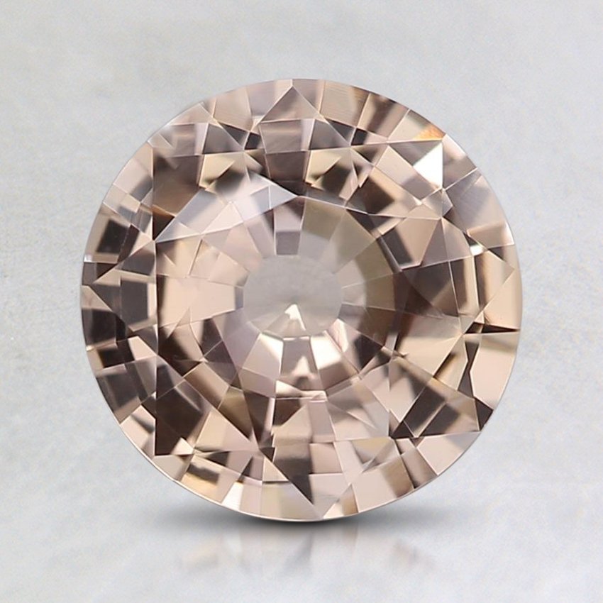 7.5mm Unheated Peach Round Sapphire