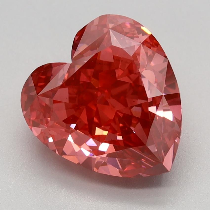 3.19 Ct. Fancy Vivid Pink Heart Lab Grown Diamond
