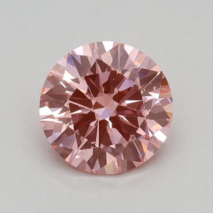 0.35 Ct. Fancy Vivid Pink Round Lab Grown Diamond