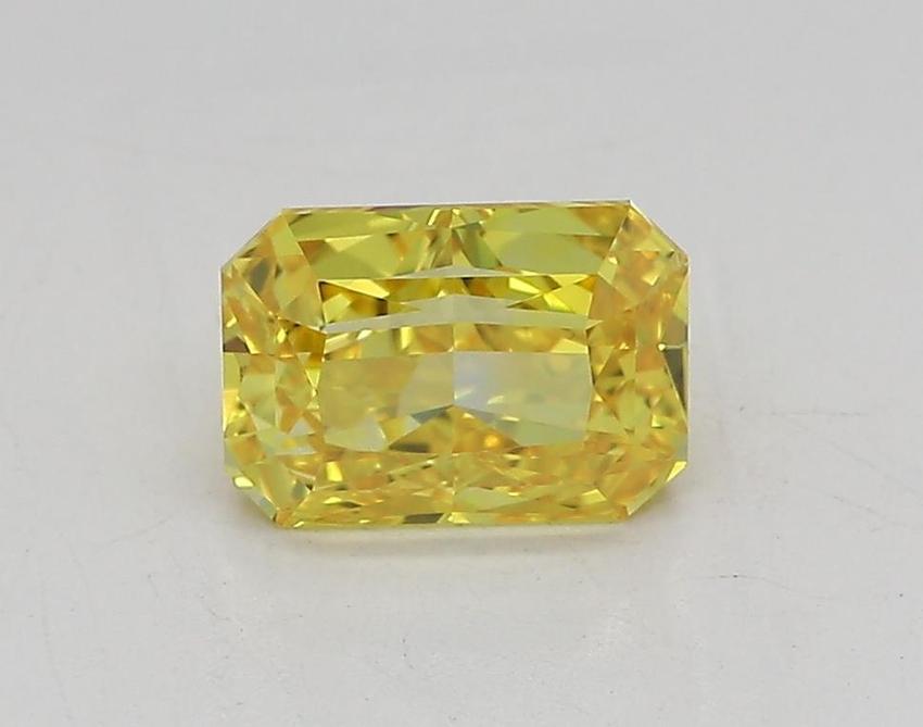1.08 Ct. Fancy Vivid Yellow Radiant Lab Grown Diamond
