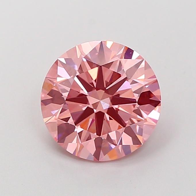 2.66 Ct. Fancy Vivid Pink Round Lab Grown Diamond