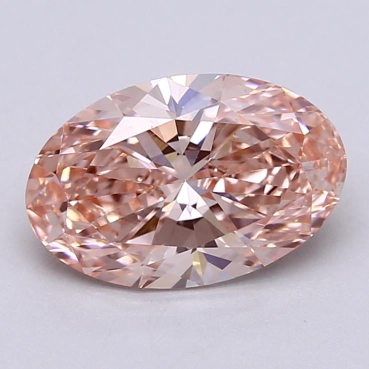 1.81 Ct. Fancy Vivid  Pink Oval Lab Grown Diamond